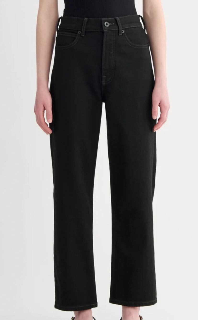 everlane the way-high jean 2.0 black straight leg women‎ size 27 regular 27r